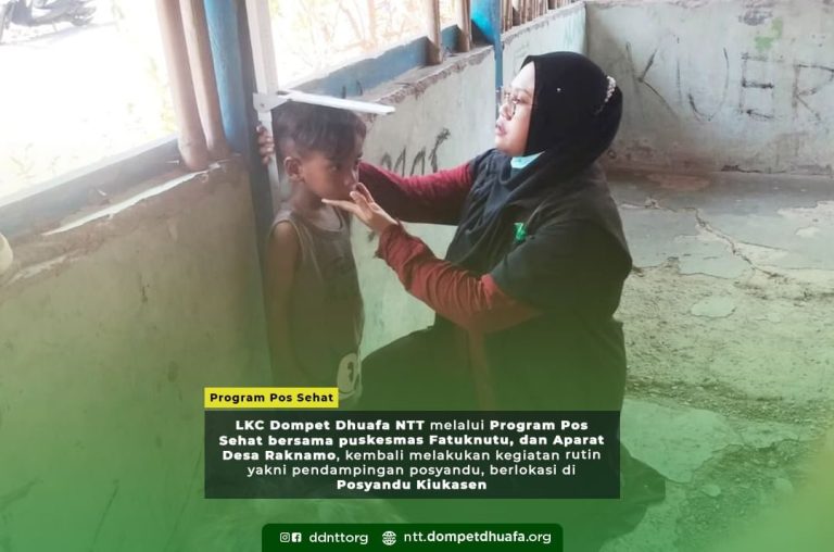 LKC Dompet Dhuafa NTT Berkomitmen pada Kesehatan Anak Melalui Program Pos Sehat di Posyandu Kiukasen